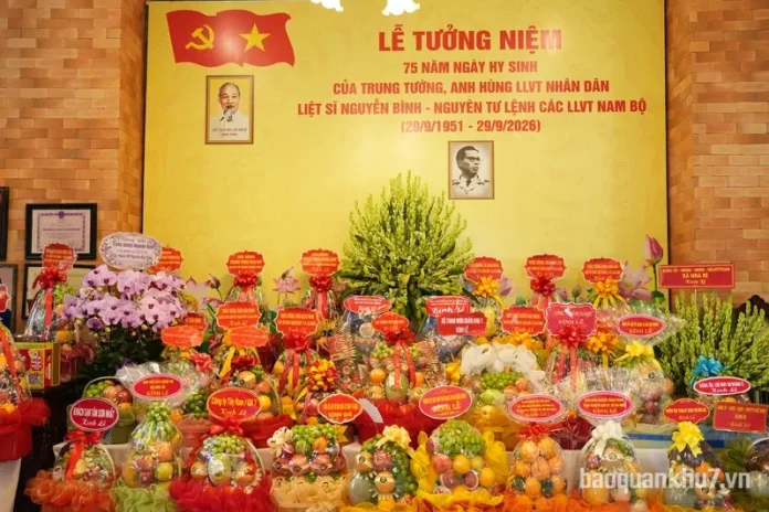 Lễ tưởng niệm Trung tướng, Anh hùng LLVT Nhân dân, Liệt sĩ Nguyễn Bình.