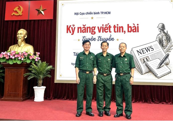 Tập huấn“ Kỹ năng viết tin bài” tại Hội nghị Báo cáo viên, cộng tác viên quý III của Hội Cựu chiến binh TPHCM