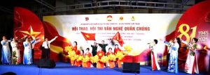 Hội Cựu chiến binh phường Tam Thắng đã mang đến một số tiết mục văn nghệ đặc sắc