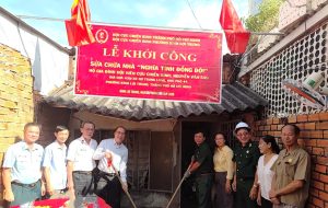 Hội Cựu chiến binh phường Bình Lợi Trung khởi công sửa chữa “Nhà nghĩa tình đồng đội”