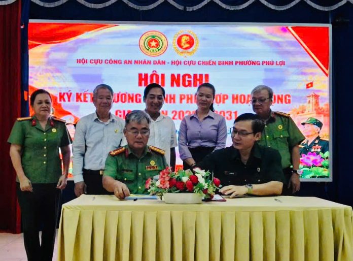 Hội Cựu Chiến binh (CCB) và Hội Cựu Công an nhân dân (CAND) phường Phú Lợi ký kết Chương trình phối hợp hoạt động giai đoạn 2026 – 2031